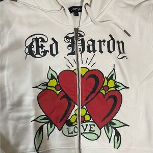 Ed Hardy Cropped Hoodie
